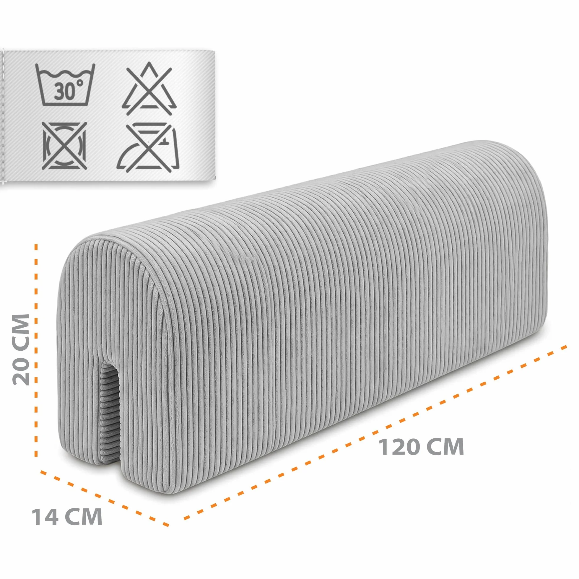 Zabezpieczenie krawędzi łóżka do łóżeczka dziecięcego 120 cm - zabezpieczenie ramy łóżka zabezpieczenie krawędzi łóżeczka dziecięcego jasnoszary