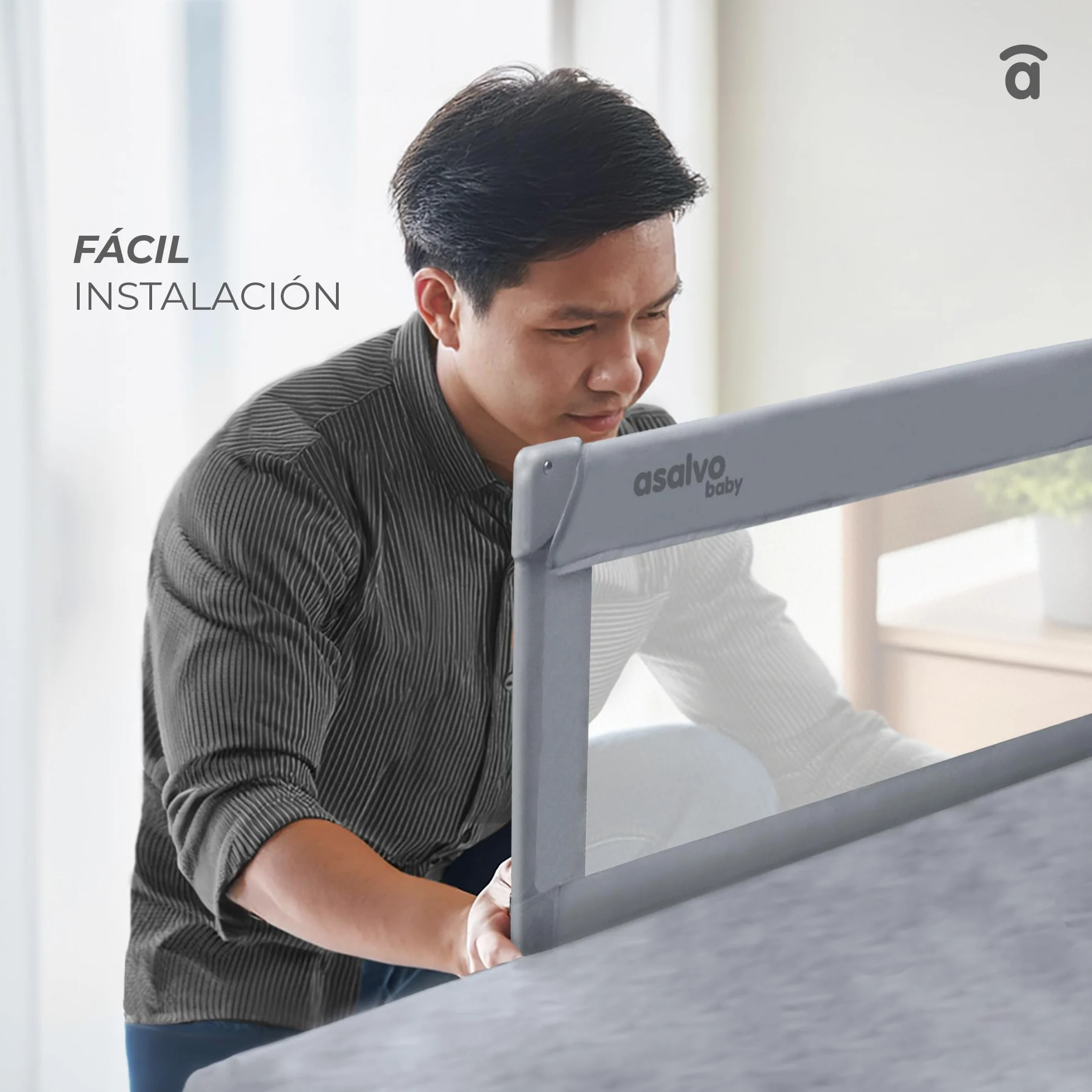 Asalvo Bed Guard 90 cm One Size