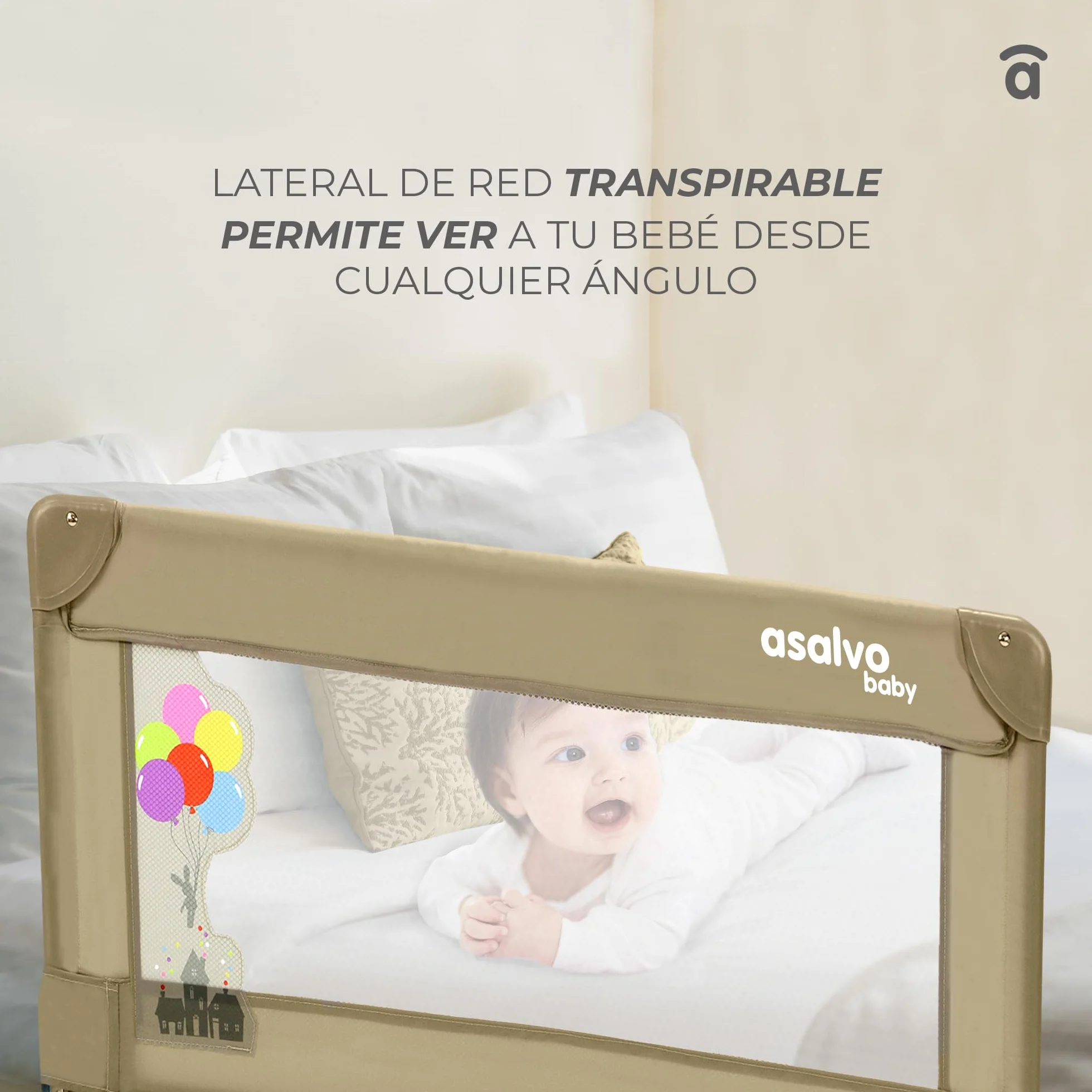 Asalvo Bed Guard 90 cm One Size