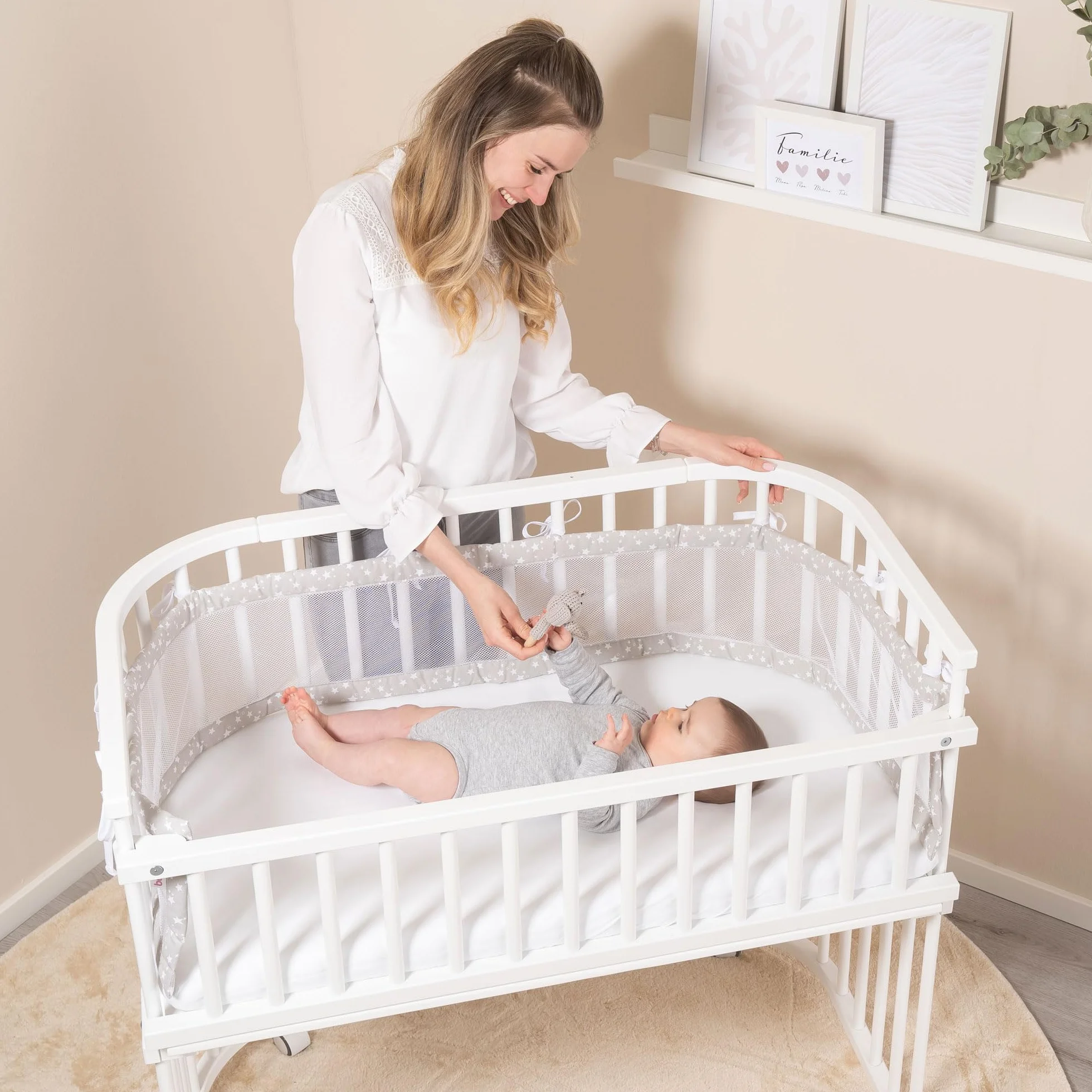 babybay Kratka zamykająca/wózek wiklinowy pasujący do modelu Original i midi (buk rdzeniowy olejowany)