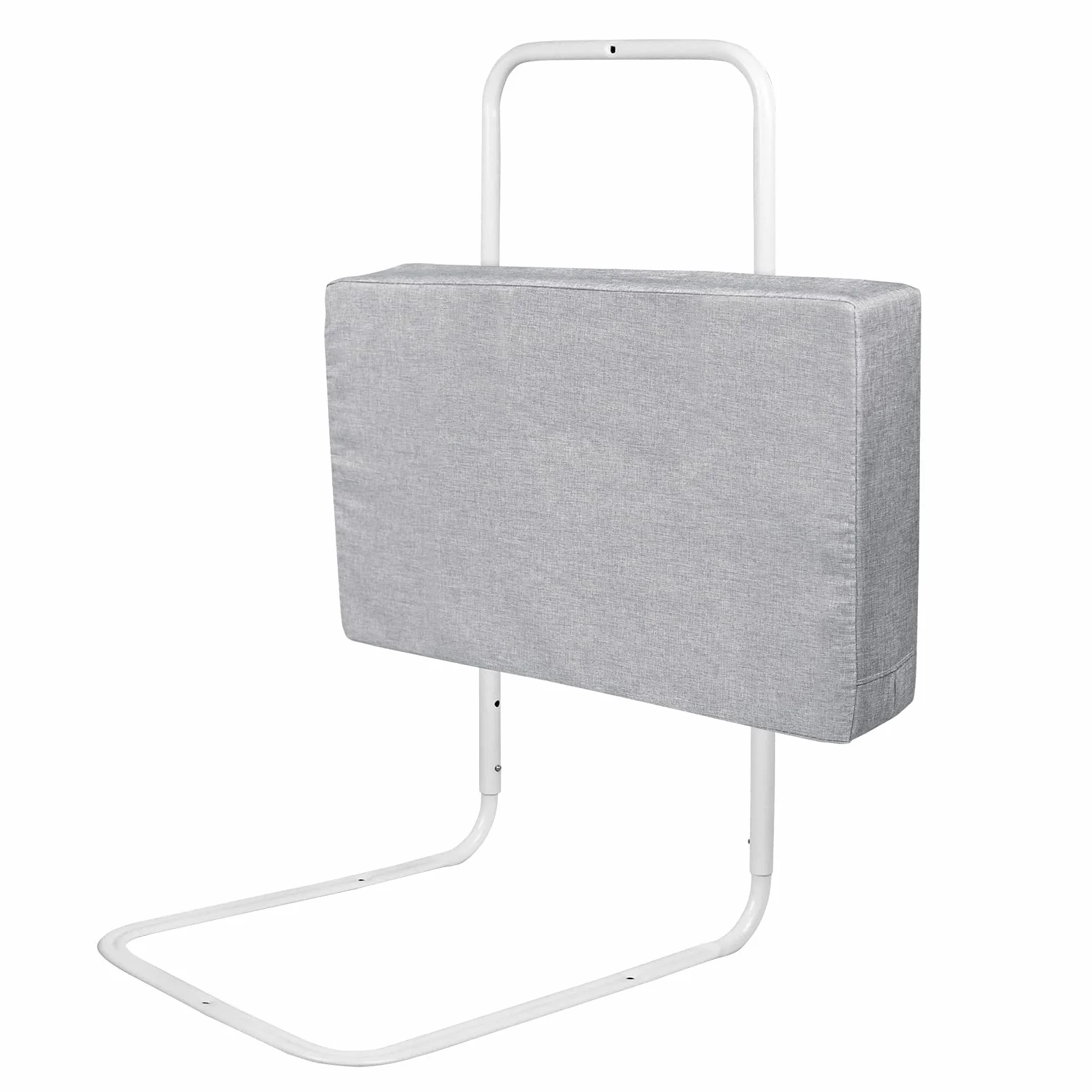 UISEBRT kratka ochronna do łóżeczka 50 cm, ochrona przed wypadnięciem z łóżka, kratka ochronna dla dzieci z 5 otworami i regulacją wysokości, kratka bezpieczeństwa dla niemowląt i dzieci, kolor szary