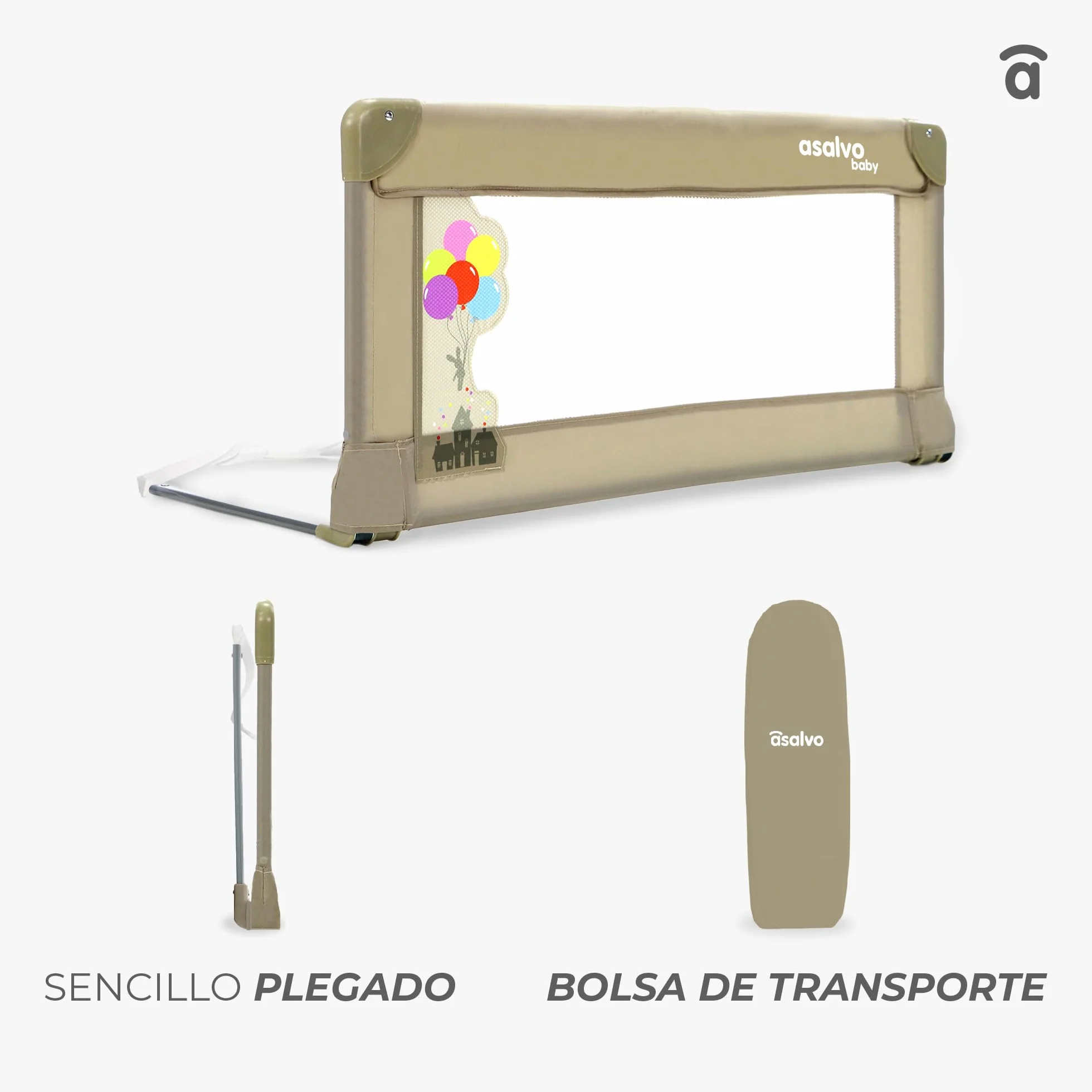 Asalvo Bed Guard 90 cm One Size