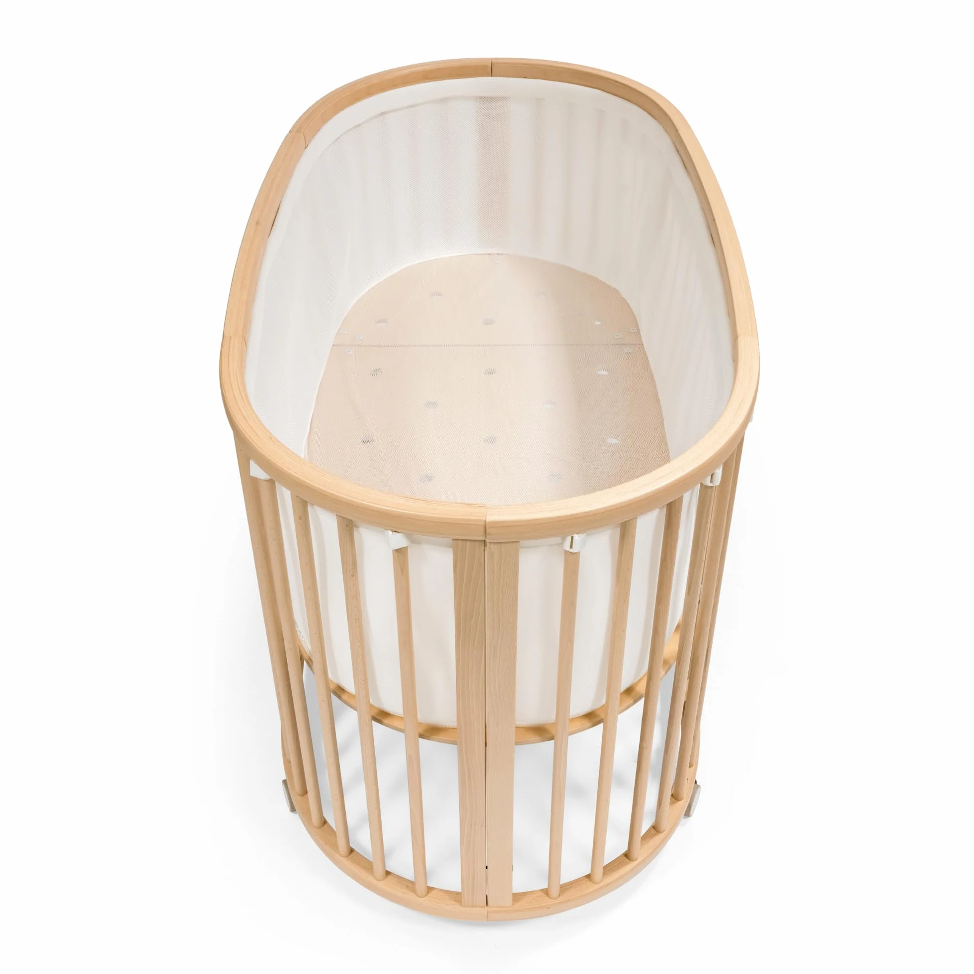 Stokke Sleepi Siatka V3, Biała - Oddychająca siatka 3D dla bezpiecznego snu - kompatybilna z łóżeczkiem Stokke Sleepi - Można prać w pralce