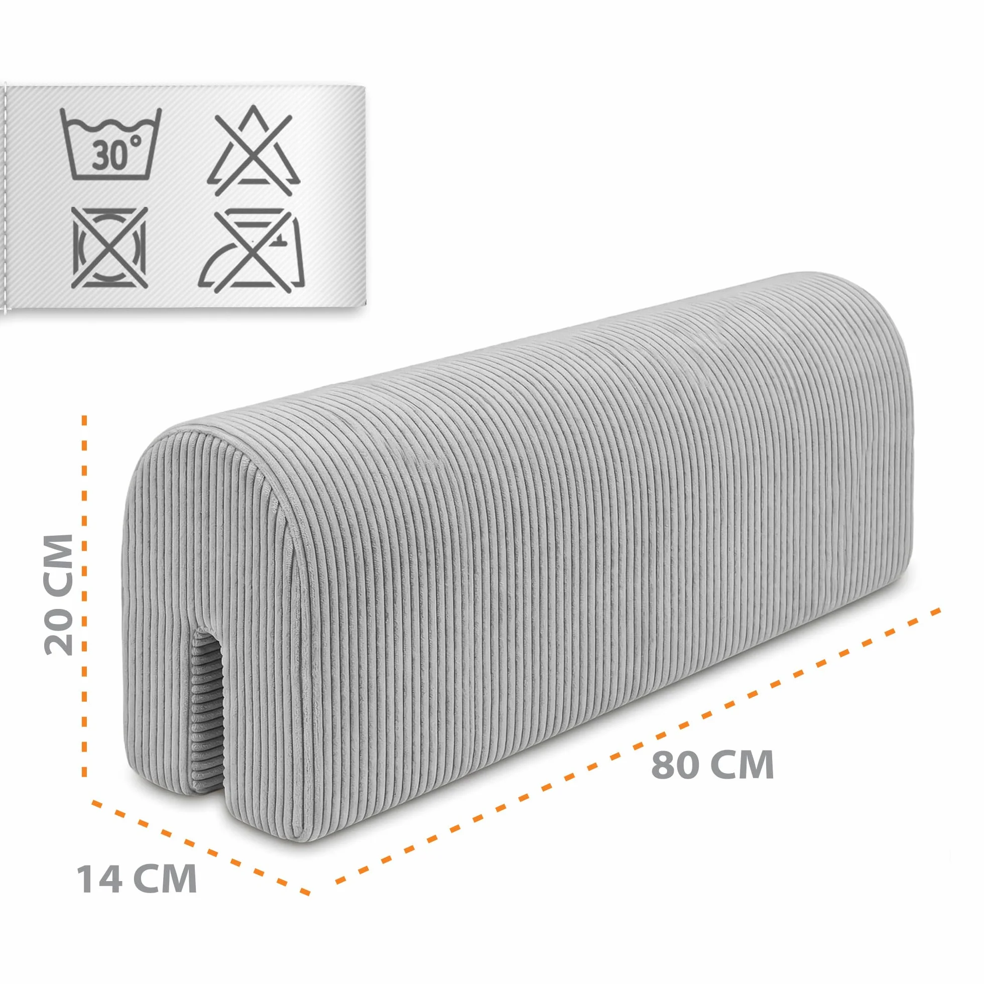 Zabezpieczenie krawędzi łóżka do łóżeczka dziecięcego 80 cm - zabezpieczenie ramy łóżka zabezpieczenie krawędzi łóżeczka dziecięcego jasnoszary