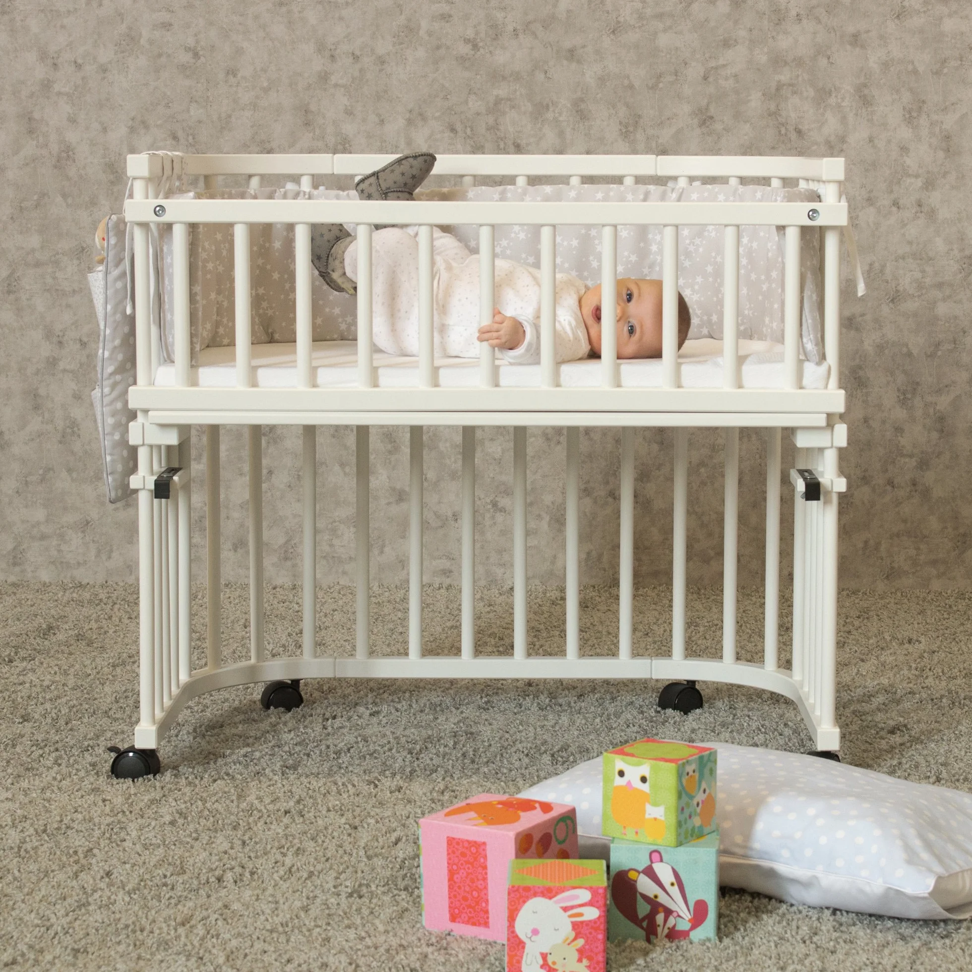 babybay Kratka zamykająca/wózek wiklinowy pasujący do modelu Original i midi (buk rdzeniowy olejowany)